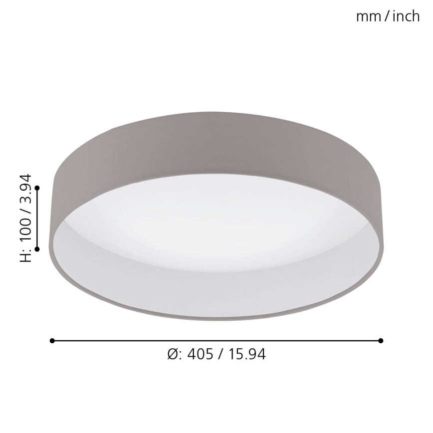 Eglo - Lámpara de techo LED regulable LED/18W/230V