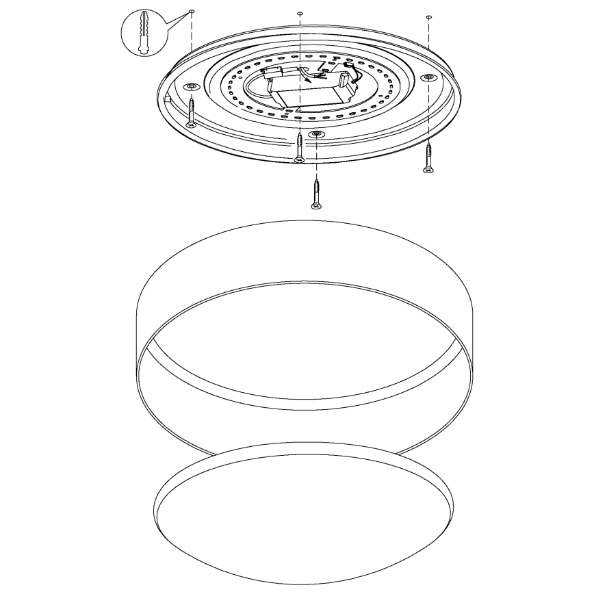 Eglo - Lámpara de techo LED regulable LED/18W/230V