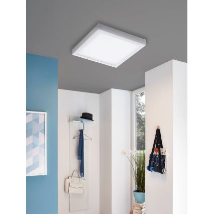 Eglo - Plafón de techo LED RGBW regulable FUEVA-C LED/21W/230V 30x30 cm