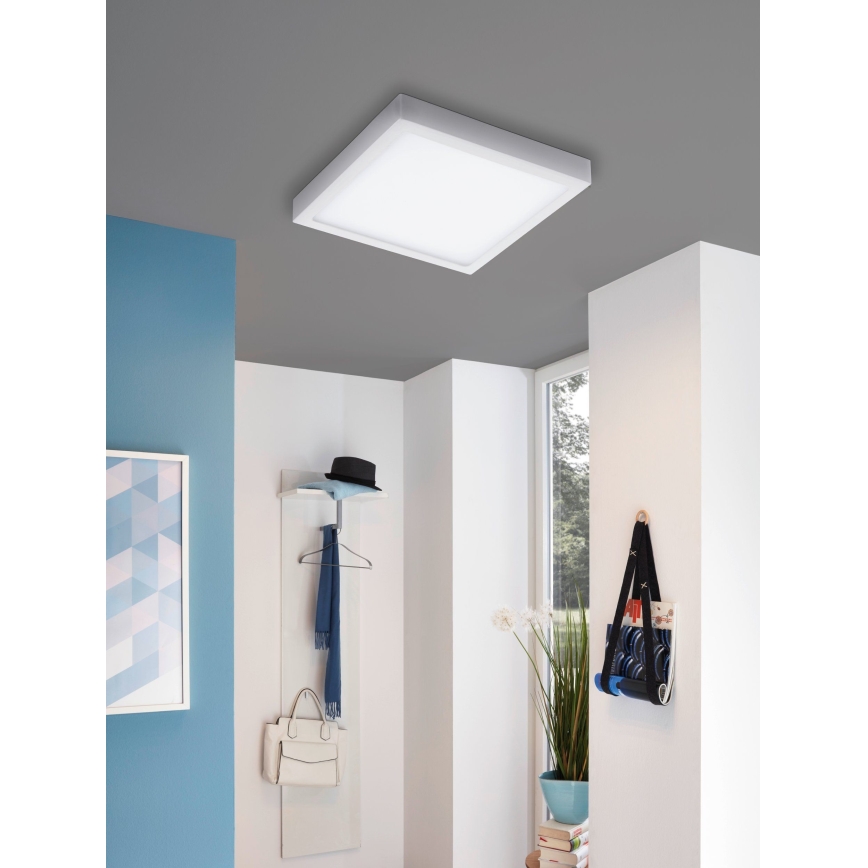 Eglo - Plafón de techo LED RGBW regulable FUEVA-C LED/21W/230V 30x30 cm