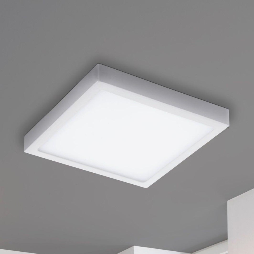 Eglo - Plafón de techo LED RGBW regulable FUEVA-C LED/21W/230V 30x30 cm