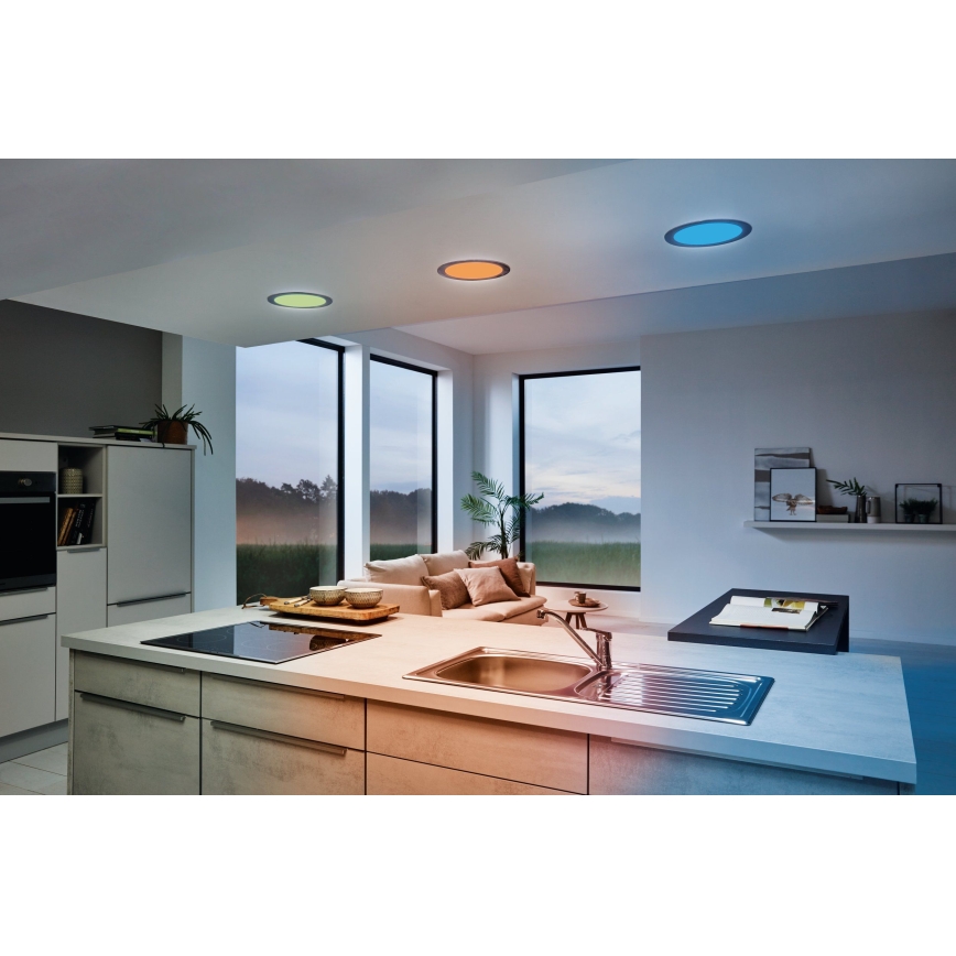 Eglo - Luminaria empotrada LED RGB regulable FUEVA-C LED/15,6W/230V diámetro 22,5 cm