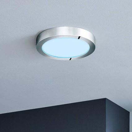 Eglo - Lámpara de techo LED RGBW regulable FUEVA-C LED/15,6W/230V Bluetooth, diámetro 22,5 cm
