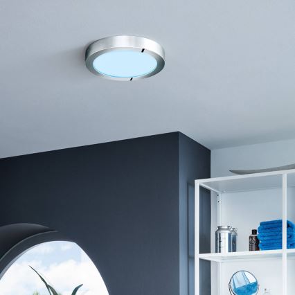 Eglo - Lámpara de techo LED RGBW regulable FUEVA-C LED/15,6W/230V Bluetooth, diámetro 22,5 cm