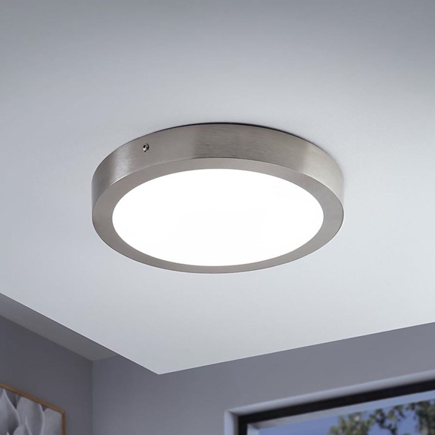 Eglo - Lámpara de techo LED RGBW regulable FUEVA-C LED/21W/230V Bluetooth diámetro 30 cm