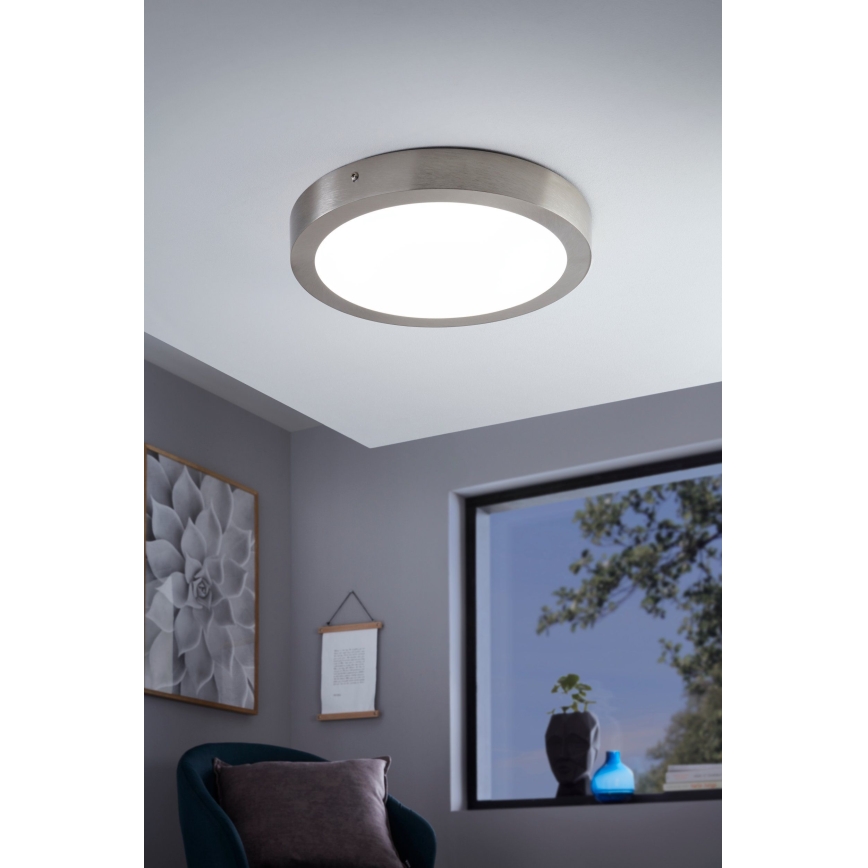 Eglo - Lámpara de techo LED RGBW regulable FUEVA-C LED/21W/230V Bluetooth diámetro 30 cm