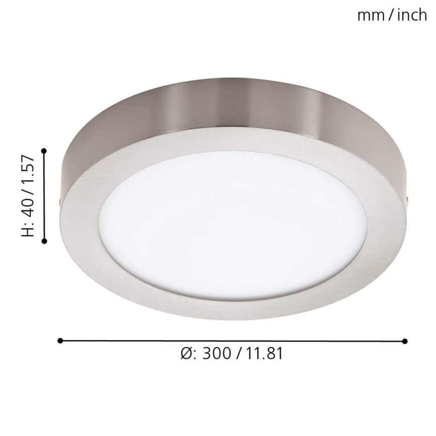 Eglo - Lámpara de techo LED RGBW regulable FUEVA-C LED/21W/230V Bluetooth diámetro 30 cm