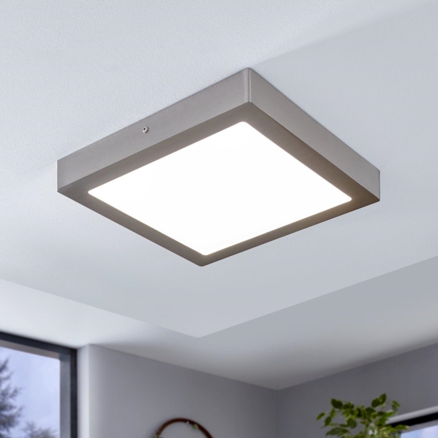 Eglo - Luminaria de techo LED RGBW regulable FUEVA-C LED/21W/230V 30x30 cm