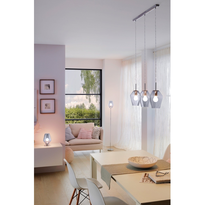 Eglo 96774 - Lámpara colgante con cable MURMILLO 3xE27/28W/230V