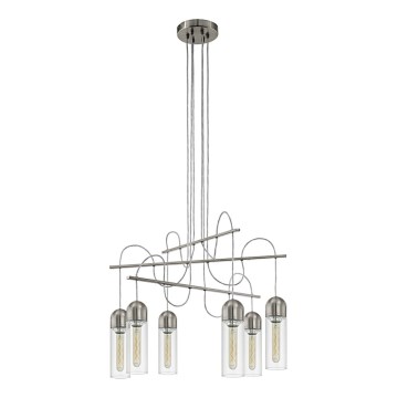 Eglo 96943 - Lámpara LED colgante ZACHARO 6xE27/4W/230V