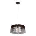 Eglo 96956 - Lámpara colgante ARTANA con cable 1xE27/60W/230V gris/negro 480 mm
