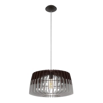 Eglo 96956 - Lámpara colgante ARTANA con cable 1xE27/60W/230V gris/negro 480 mm