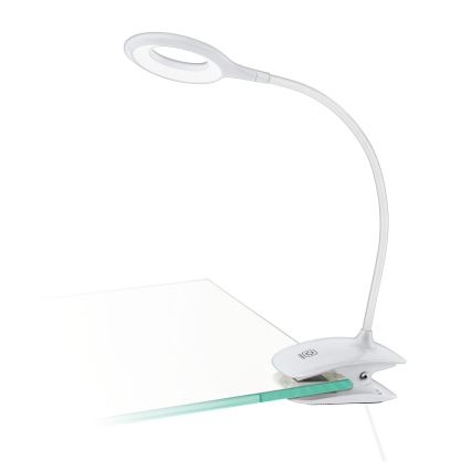 Eglo - Lámpara LED regulable con clip LED/3W/5V 500 mAh blanca