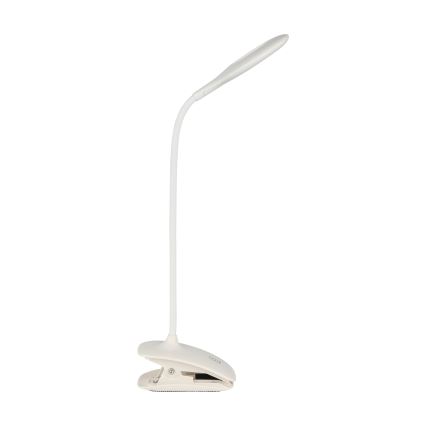 Eglo - Lámpara LED regulable con clip LED/3W/5V 500 mAh blanca