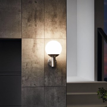 Eglo 97247 - Aplique de pared exterior LED regulable NISIA-C 1xE27/9W/230V IP44