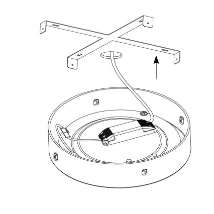 Eglo - Plafón LED regulable, 25W, 230V, 3000K, diámetro 50 cm