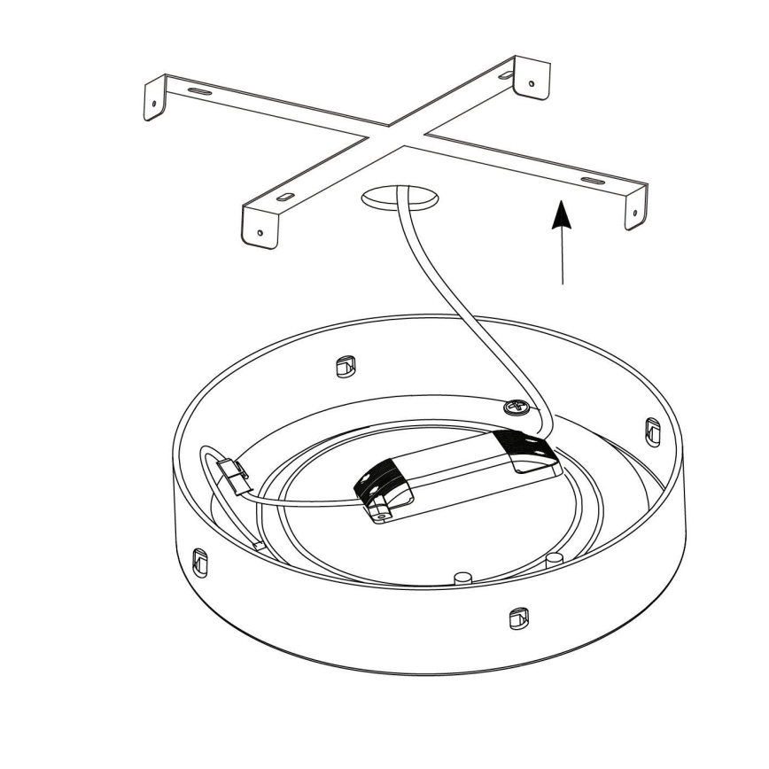 Eglo - Plafón LED regulable, 25W, 230V, 3000K, diámetro 50 cm