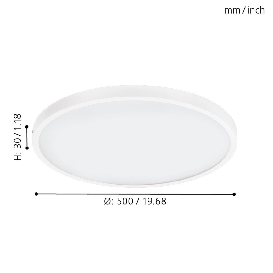Eglo - Lámpara de techo LED regulable LED/25W/230V diámetro 50 cm