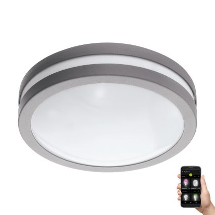 Eglo 97299 - Luminaria LED regulable para baño LOCANA-C LED/14W, plateada, IP44