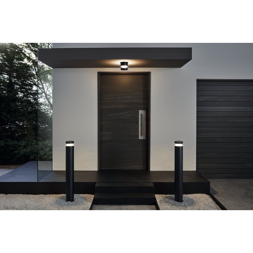 Eglo - Aplique de pared exterior LED/11W/230V negro IP44