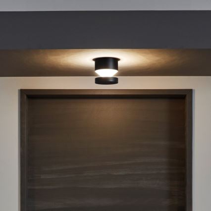 Eglo - Aplique de pared exterior LED/11W/230V negro IP44