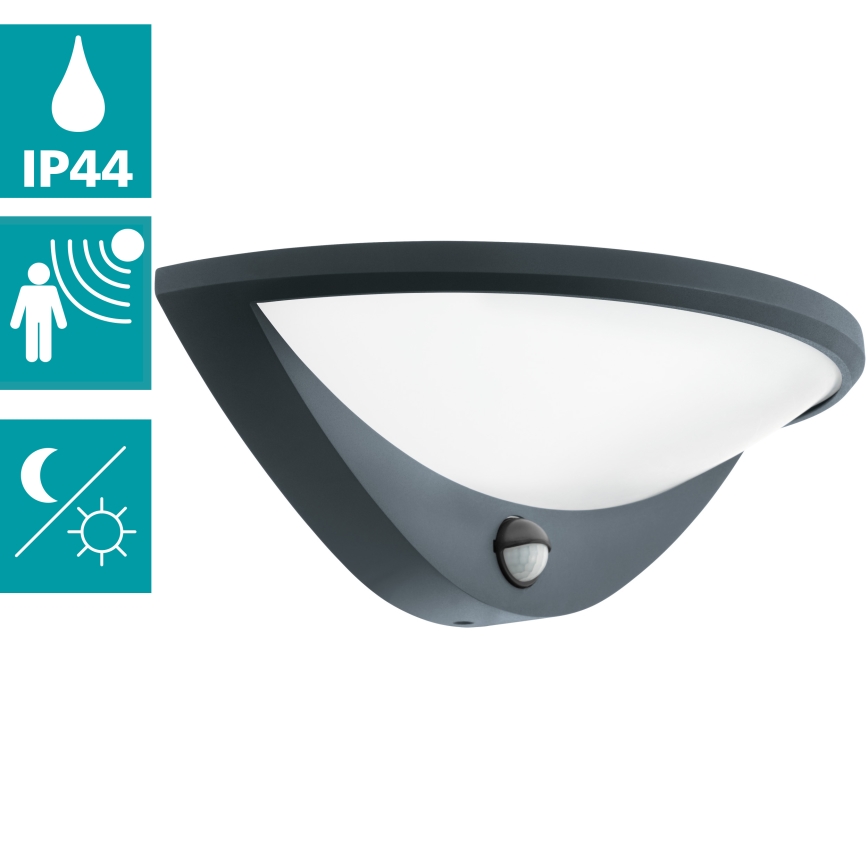 Eglo 97312 - Aplique LED de exterior con sensor BELCREDA LED/9,3W/230V IP44