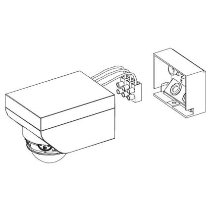 Eglo 97466 - Sensor de movimiento exterior DETECT ME 4 12 m blanco IP44