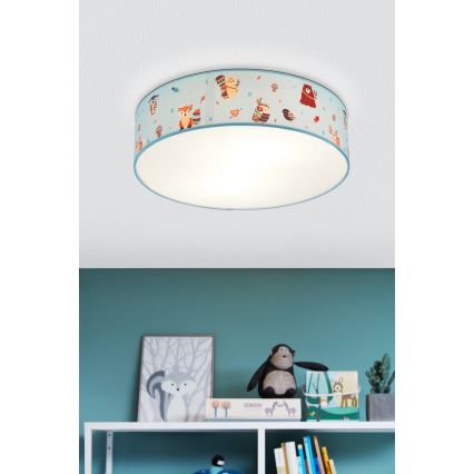 Eglo - Plafón infantil 2xE27/40W/230V