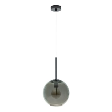 Eglo 97633 - Lámpara colgante TINDARI con cable 1xE27/60W/230V negro ahumado