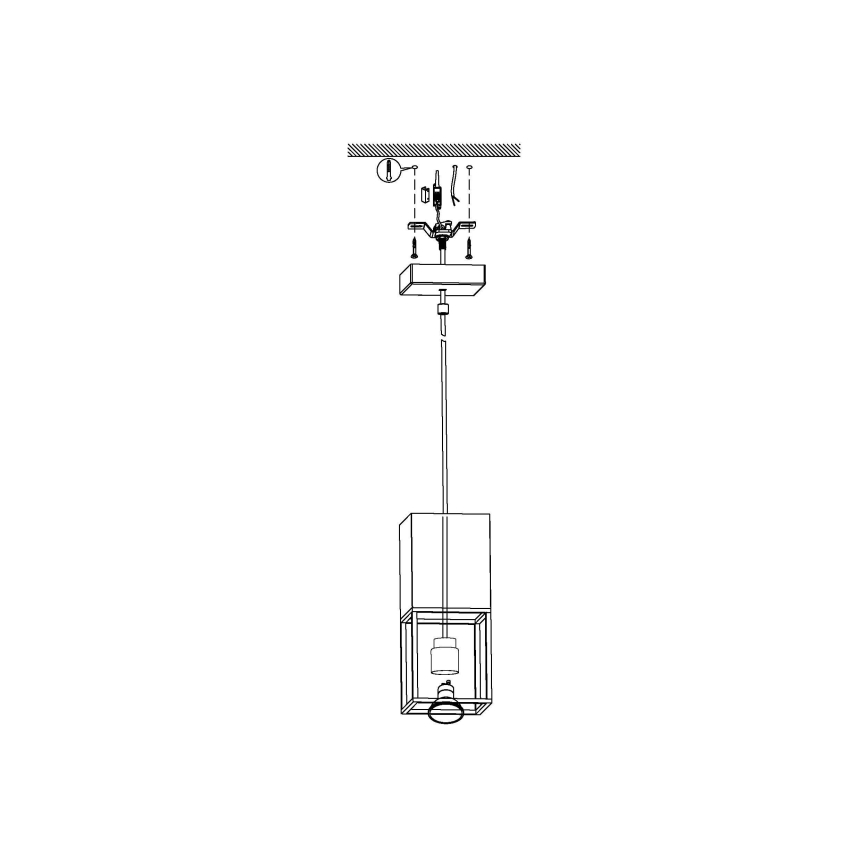 Eglo 97733 - Lámpara colgante LED MONTEBALDO con cable 1xGU10/5W/230V