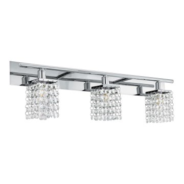 Eglo 97748 - Aplique de cristal LED para baños AREQUITO 3xG9/3W/230V