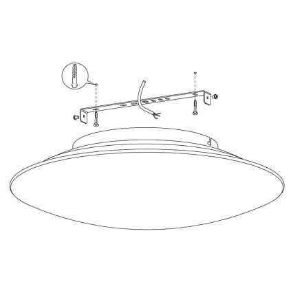 Eglo 97811 - Lámpara de techo LED RGB regulable FRATTINA-C LED/27W/230V