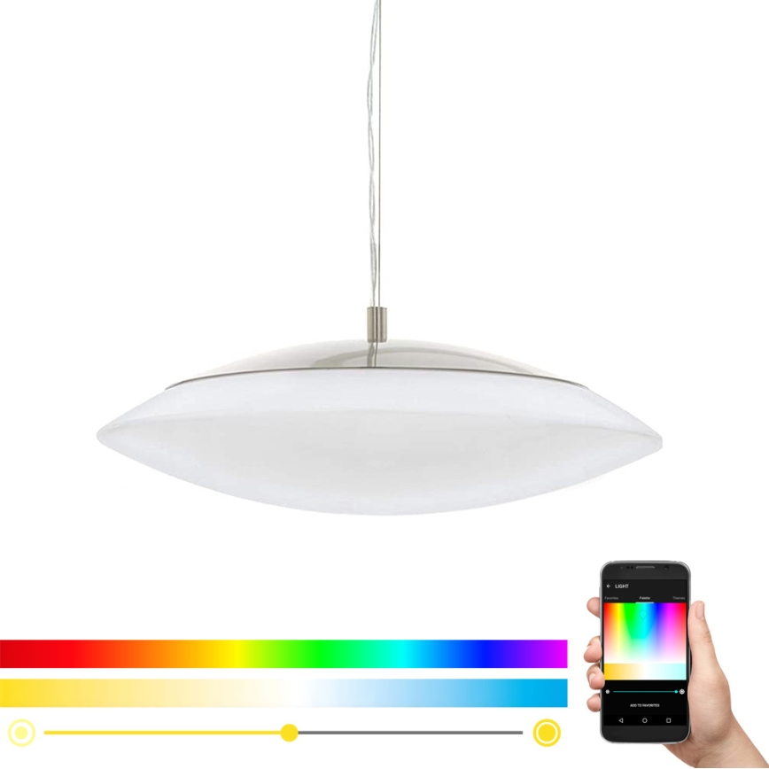 Eglo 97812 - Lámpara colgante regulable LED RGB FRATTINA-C LED/27W/230V