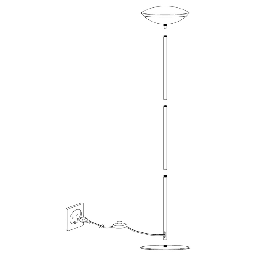 Eglo 97814 - Lámpara de pie LED RGB regulable FRATTINA-C 1xLED/18W/230V