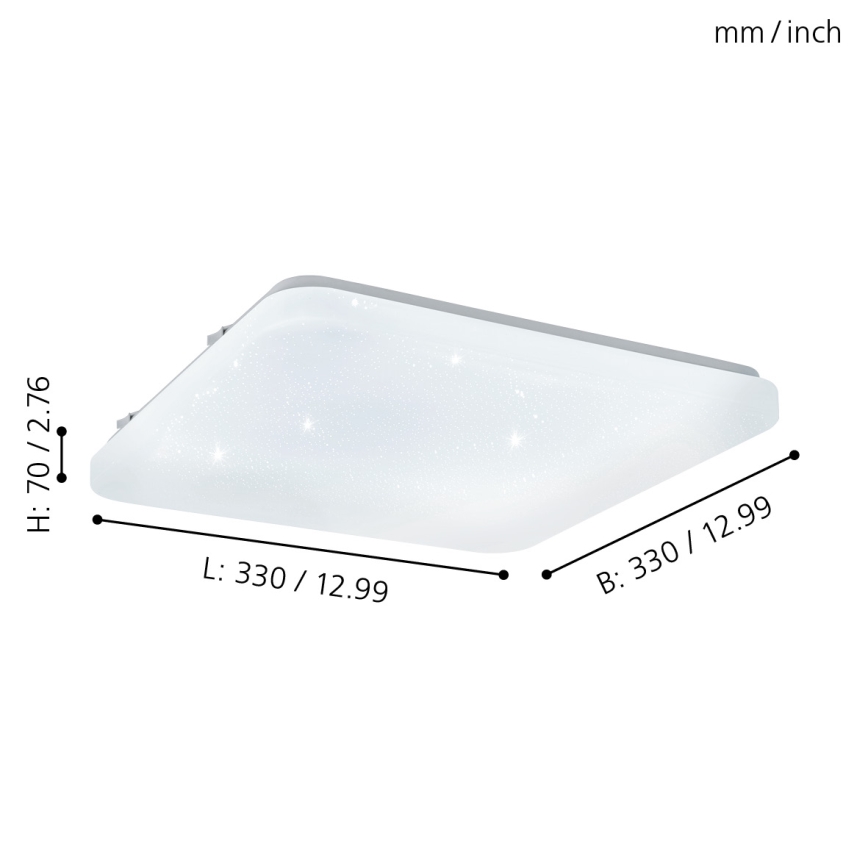 Eglo - Lámpara de techo LED/14,6W/230V