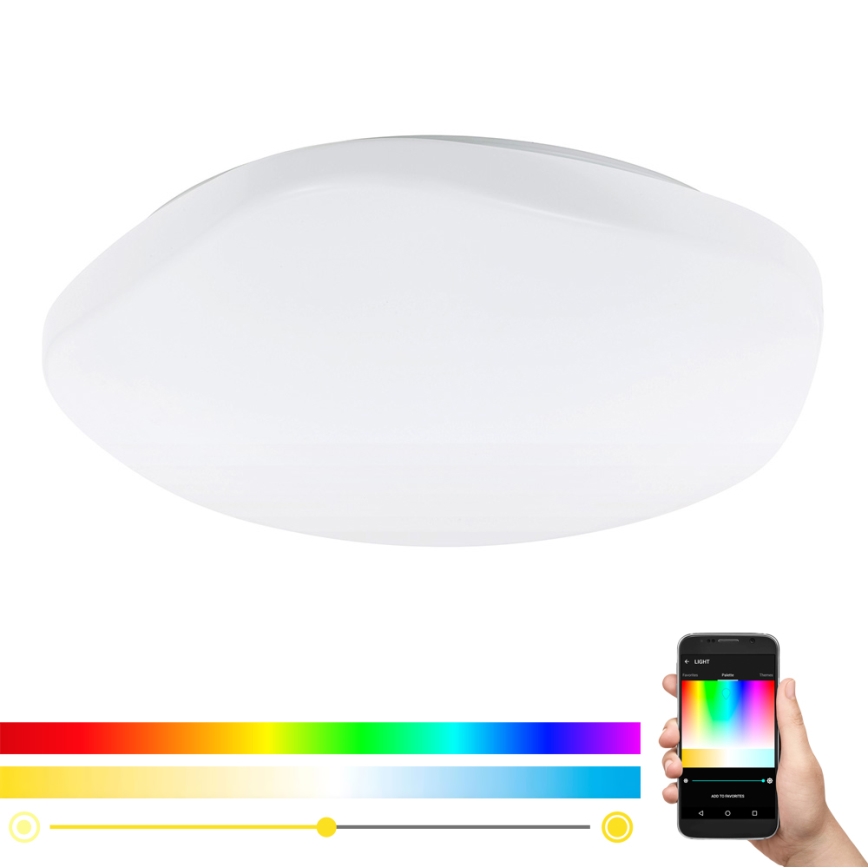 Eglo 97921 - Luminaria de techo LED RGB regulable TOTARI-C LED/34W/230V + mando a distancia