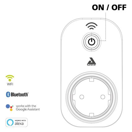 Eglo 97936 - Enchufe inteligente Connect PLUS 2300W SCHUKO Bluetooth