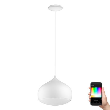Eglo 98047 - Lámpara colgante regulable LED RGBW COMBA-C con suspensión por cable LED/18W/230V