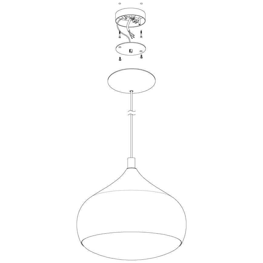 Eglo 98047 - Lámpara colgante regulable LED RGBW COMBA-C con suspensión por cable LED/18W/230V