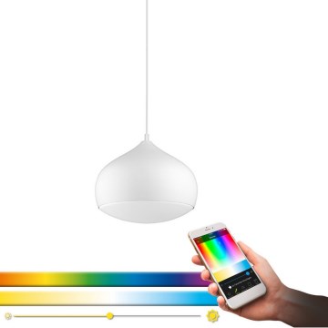 Eglo 98047 - Lámpara colgante LED RGBW regulable suspendida por cable COMBA-C LED/18W/230V