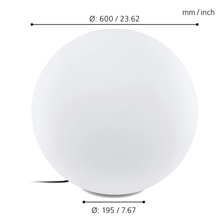 Eglo 98108 - LED RGBW Lámpara exterior MONTEROLO-C LED/9W/230V IP65 pr.600