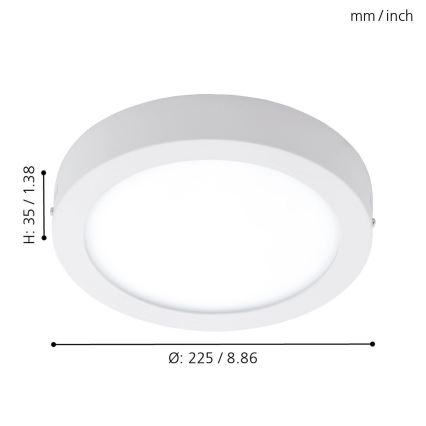 Eglo 98171 - Luminaria LED regulable para exterior ARGOLIS-C LED/16,5W/230V IP44
