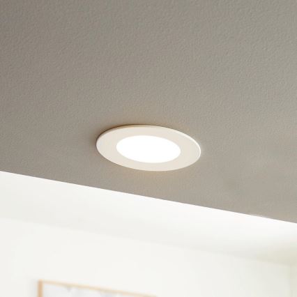 Eglo - Luminaria empotrable LED regulable, 5W, 230V, con mando a distancia, Ø 12 cm
