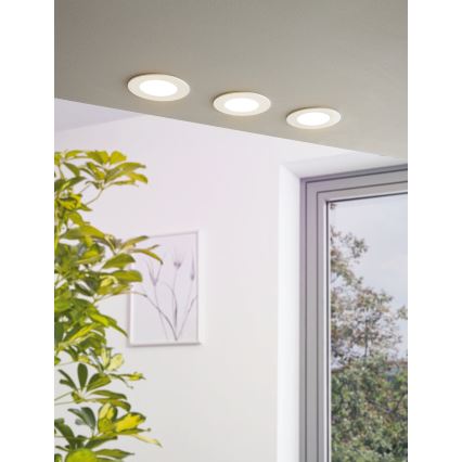 Eglo - Luminaria empotrable LED regulable, 5W, 230V, con mando a distancia, Ø 12 cm