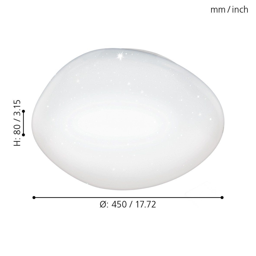 Eglo - Plafón LED regulable LED/24W/230V Ø 45 cm con mando a distancia