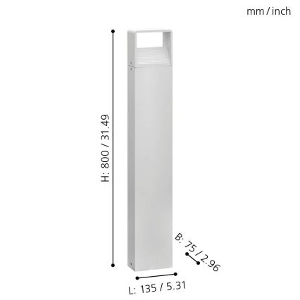 Eglo 98268 - Lámpara LED de exterior DONINNI LED/5W/230V IP44
