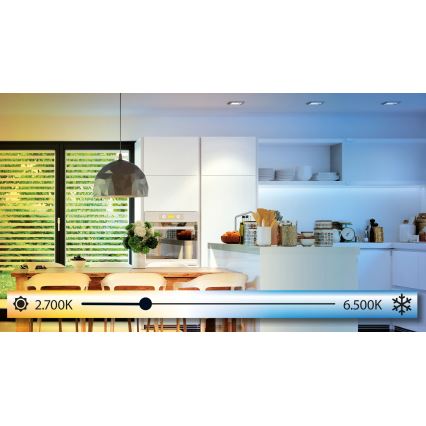 Eglo - Lámpara de baño LED regulable LED/12W/230V IP44 + mando a distancia