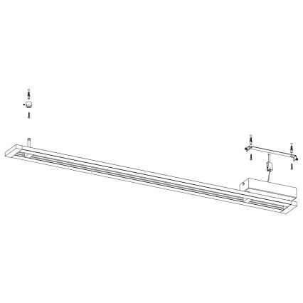 Eglo 98491 - Luminaria de techo LED regulable AMONTILLADO LED/27W/230V