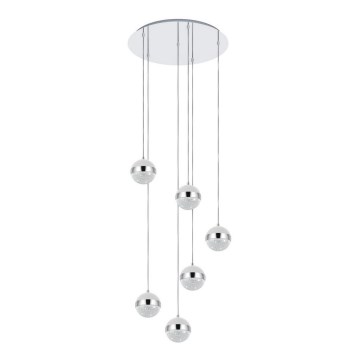 Eglo 98558 - Lámpara colgante LED LICOROTO con suspensión por cable 6xG9/3W/230V