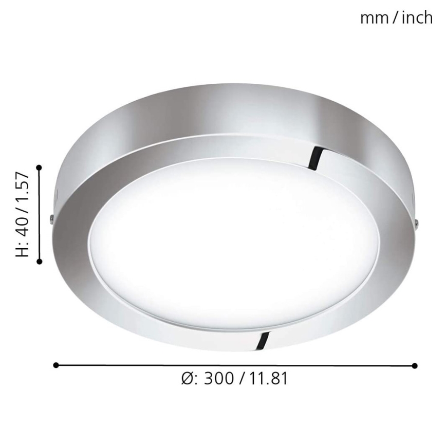Eglo 98559 - Lámpara de techo LED RGB regulable FUEVA-C LED/21W/230V diámetro 30 cm